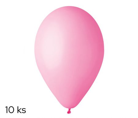 Balónky 10ks OBYČ. růžové