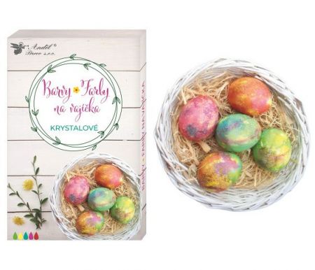 Barvy na vajíčka krystalové tablety, 5ks