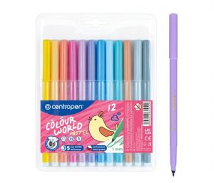 Fix CENTROPEN 7550/12 barev trojhranné PASTEL