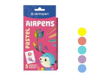 Foukací fixy CENTROPEN 1500/ 5 sada PASTEL