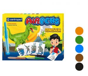 Foukací fixy CENTROPEN 1500/ 5+1 sada DINOSAUR