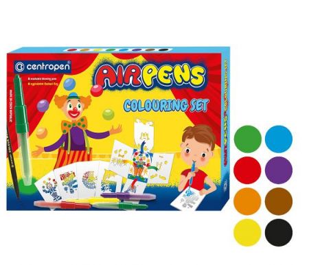 Foukací fixy CENTROPEN 1500/ 9 sada