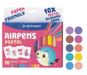 Foukací fixy CENTROPEN 1500/10 sada PASTEL