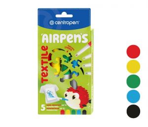 Foukací fixy CENTROPEN 1539/ 5 sada na textil
