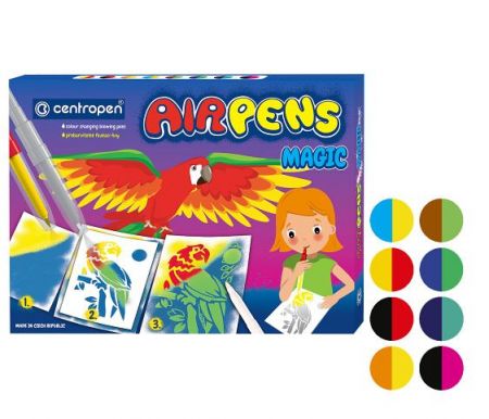 Foukací fixy CENTROPEN 1549/8+3 sada MAGIC