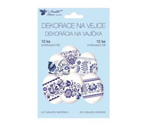 Košilky na vajíčka modré, 12ks