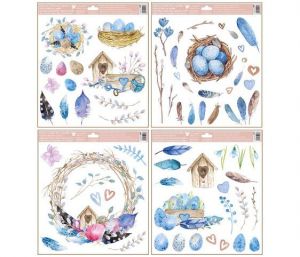 Okenní fólie velikonoční - budka 30 x 33,5cm