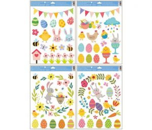 Okenní fólie velikonoční - s glitry 30 x 42cm