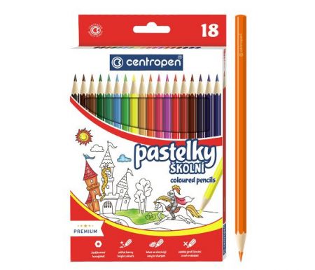 Pastelky CENTROPEN 9520 18 barev