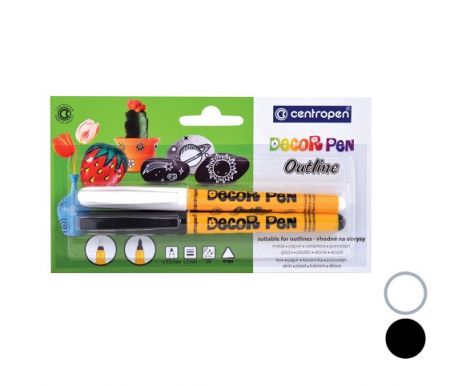 Popisovač CENTROPEN 2628/2 sada DECORPEN OUTLINE