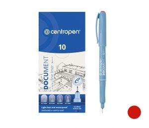 Popisovač CENTROPEN 2631 liner 0,1mm červený