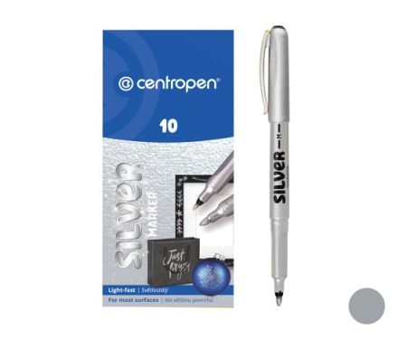 Popisovač CENTROPEN 2670 stříbrný 1,0mm