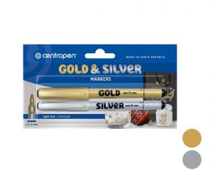 Popisovač CENTROPEN 2690/2 sada stříbrný+ zlatý