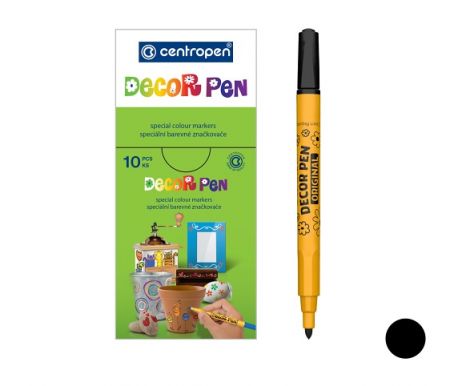 Popisovač CENTROPEN 2738 DECORPEN, černý
