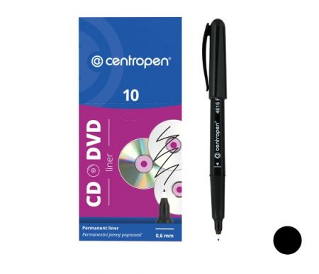 Popisovač CENTROPEN 4616 CD liner černý