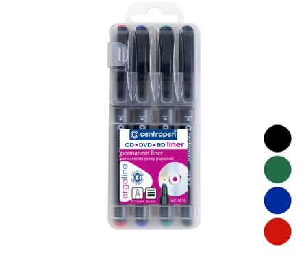 Popisovač CENTROPEN 4616/4 sada CD liner