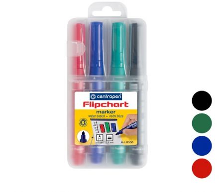 Popisovač CENTROPEN 8550/4 kulatý sada