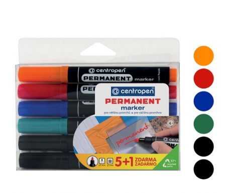 Popisovač CENTROPEN 8566/5+1 sada