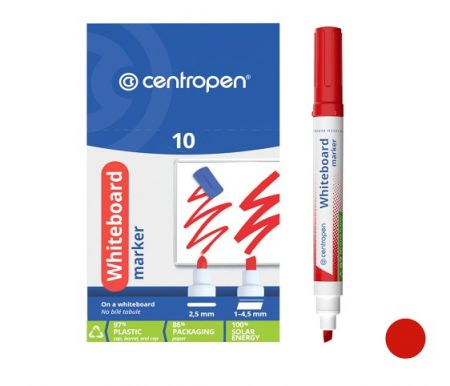 Popisovač CENTROPEN 8569 červený WBM