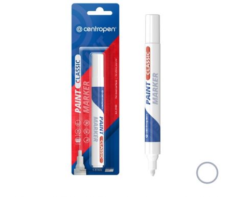 Popisovač CENTROPEN 9100 bílý LAKOVÝ značkovač