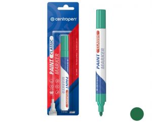 Popisovač CENTROPEN 9100 zelený LAKOVÝ značkovač