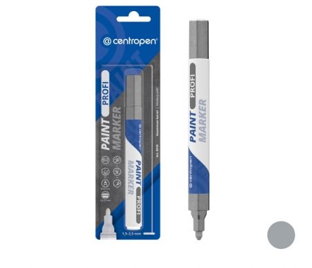 Popisovač CENTROPEN 9210 LACKMARKER stříbrný
