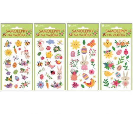 Samolepky na vajíčka gelové  9 x 19cm