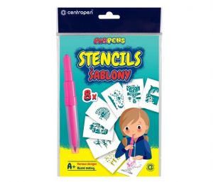 Šablony na foukací fixy CENTROPEN set A+