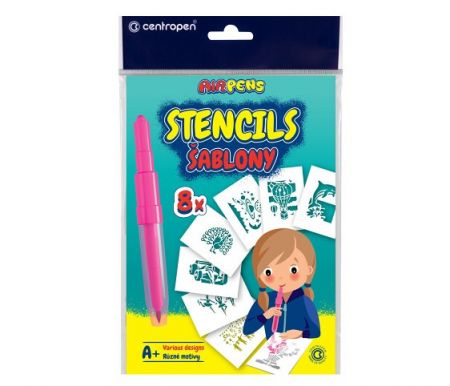 Šablony na foukací fixy CENTROPEN set A+