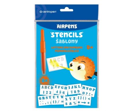 Šablony na foukací fixy CENTROPEN set D+