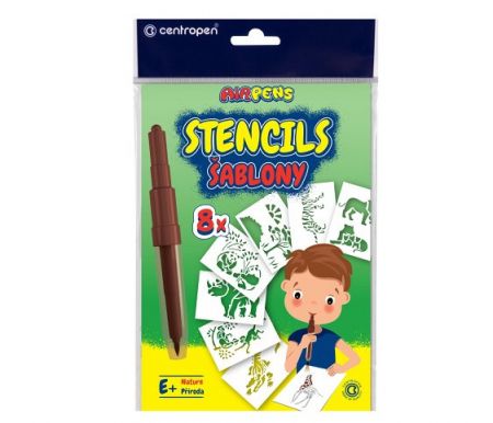 Šablony na foukací fixy CENTROPEN set E+