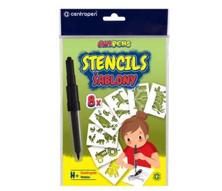 Šablony na foukací fixy CENTROPEN set H+