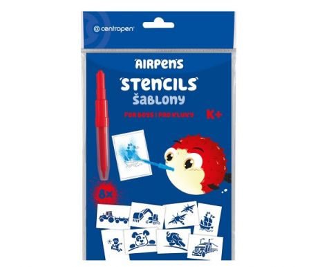 Šablony na foukací fixy CENTROPEN set K+