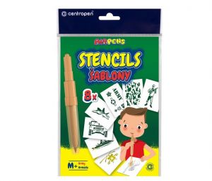Šablony na foukací fixy CENTROPEN set M+