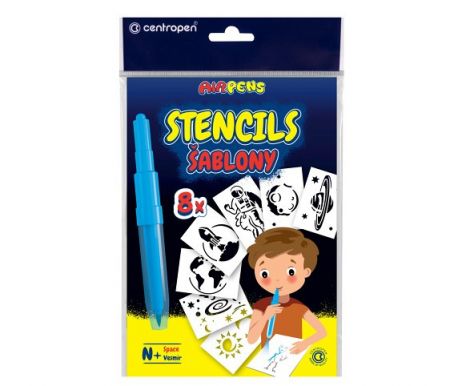 Šablony na foukací fixy CENTROPEN set N+