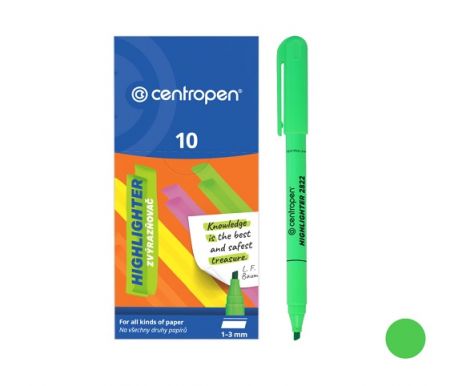 Zvýrazňovač CENTROPEN 2822 zelený