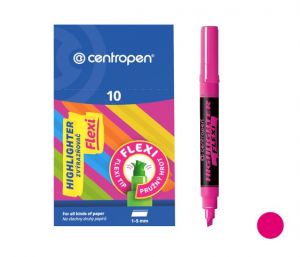 Zvýrazňovač CENTROPEN 8542 FLEXI, růžový