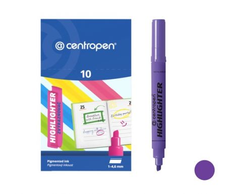 Zvýrazňovač CENTROPEN 8552 (8852) fialový