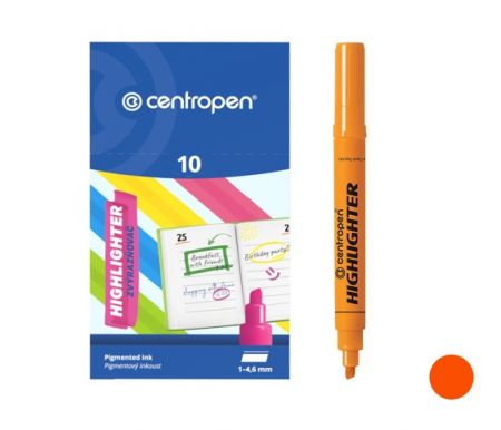 Zvýrazňovač CENTROPEN 8552 (8852) oranžový