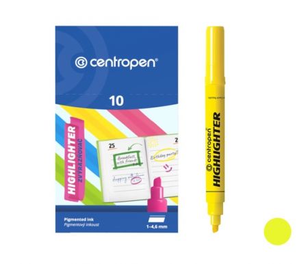 Zvýrazňovač CENTROPEN 8552 (8852) žlutý