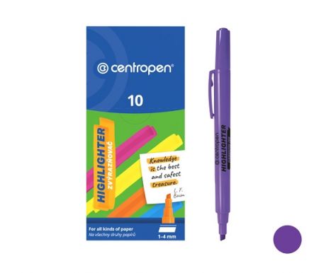 Zvýrazňovač CENTROPEN 8722  fialový