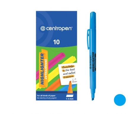 Zvýrazňovač CENTROPEN 8722 modrý