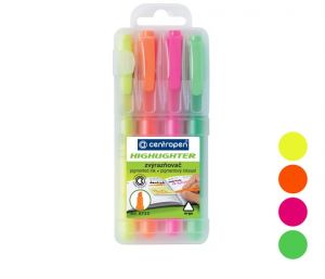 Zvýrazňovač CENTROPEN 8722/4 sada