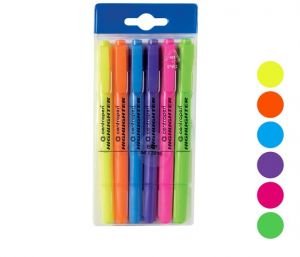 Zvýrazňovač CENTROPEN 8722/6 sada