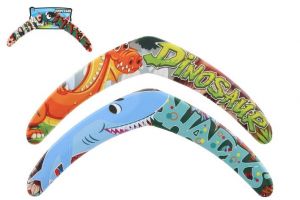 Bumerang pěnový 43cm 3 barvy na kartě