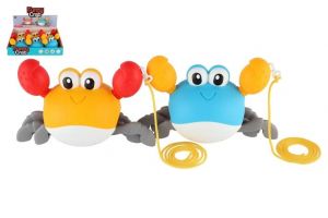 Krab lezoucí na natažení plast 20x12cm 2 barvy