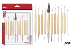 Sada nástrojů na modelování Artix kov s dřevěnou rukojetí (11ks)