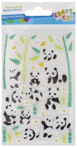 Samolepka filcová Panda