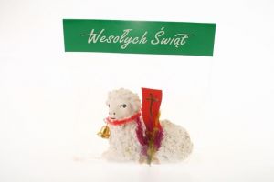 Velikonoční beránek do košíku o výšce 6 cm