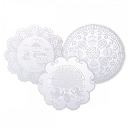 Ubrousek na košík s ažurovým vzorem D9357